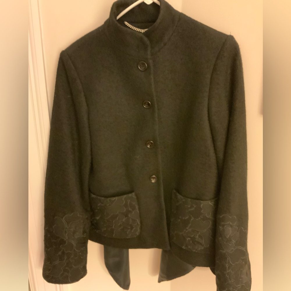 Nissa embellished black jacket. Size 8